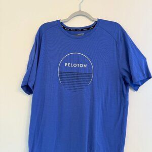 💪 PELOTON Blue Graphic Performance Tee – XL